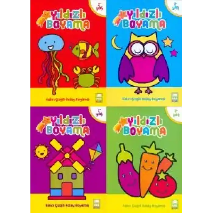 Ema Çocuk Yıldızlı Boyama Kitabı 1-4