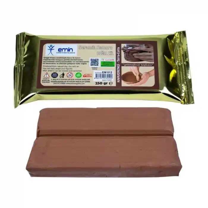 Emin Em012 Kil Hamuru 250 Gr Kahverengi