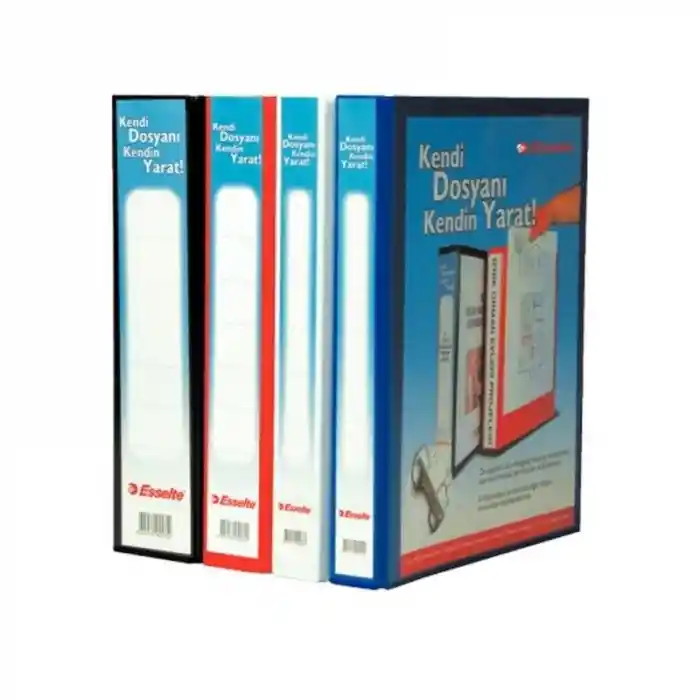 Esselte 4656341 Kırmızı 3 Cm.4 D Halkalı Klasör