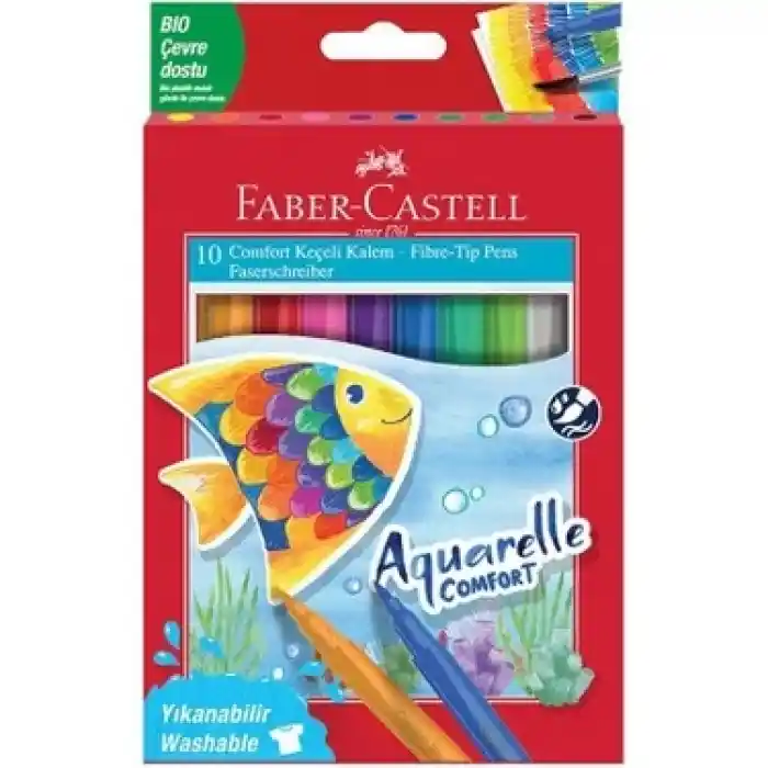 Faber 10 Renk Comfort AQuarelle Keçeli Kalem 000020