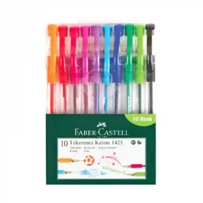 Faber 1425 Tükenmez Kalem 10 Renk 14255700