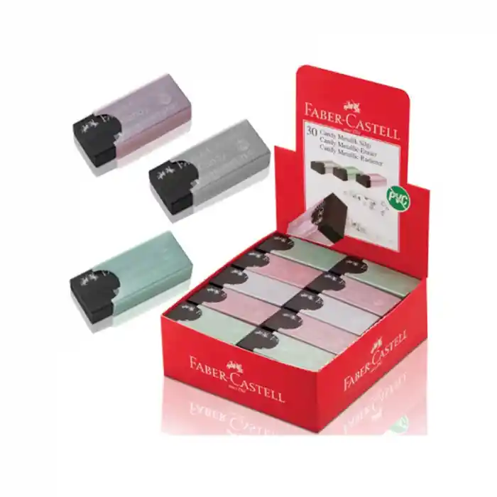 Faber Candy Silgi Metalik Renk Plastik Kılıflı 30 Lu 5131784001000