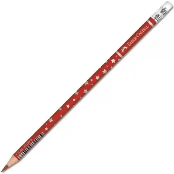 Faber Kırmızı Başlık Kalemi Yıldız Silgili 1131459001