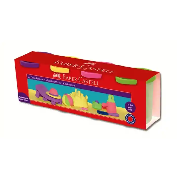 Faber Oyun Hamuru 4 Renk Pastel 51700000430