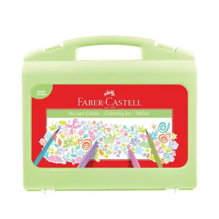 Faber Pastel Renkler Boyama Çantası 000122