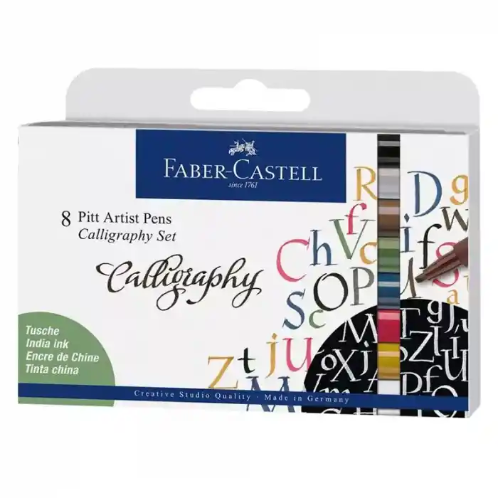 Faber Pıtt Çizim Kalemi Kaligrafi Seti 8 Li 167508