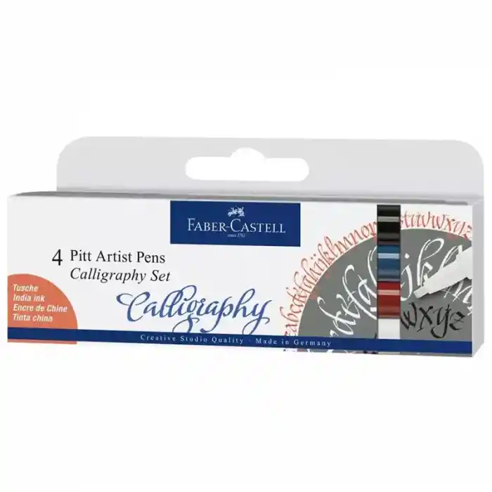 Faber Pıtt Kaligrafi Kalem 4 Lü Set 167504