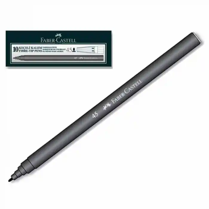 Faber Siyah Keçeli Kalem 45 155002