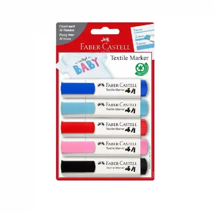 Faber Tekstil Markörü Pastel 5 Li 401595300