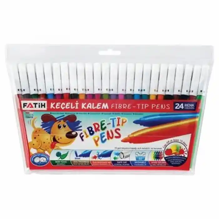 Fatih 24 Renk Keçeli Kalem Takım 34050