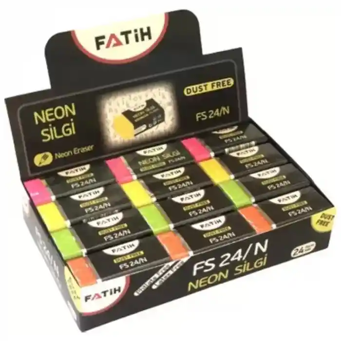 Fatih Fs24 Neon Renkli Silgi 24 Lü 36025 (kampanyalı)