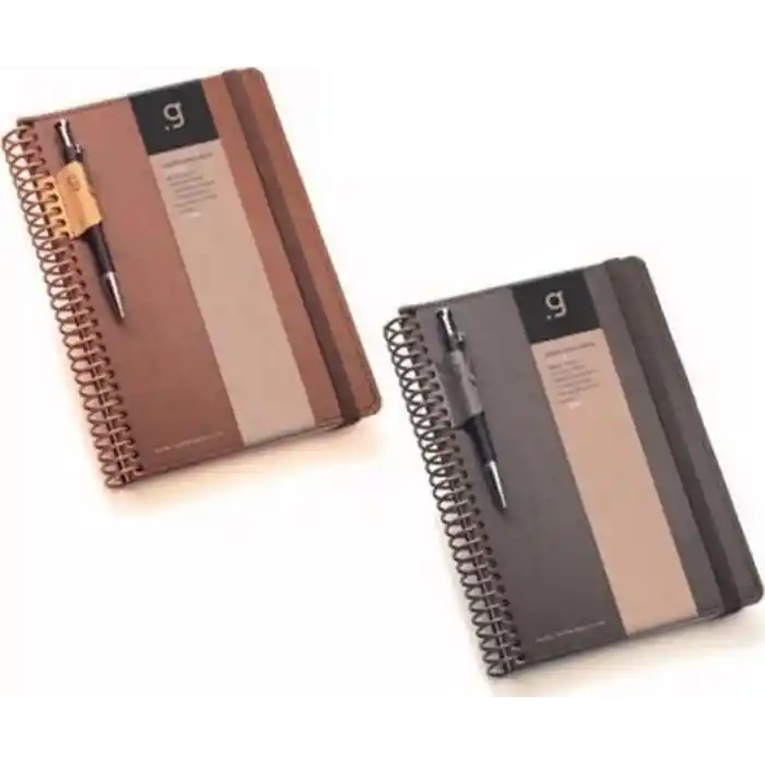 Gıpta Elıte 17x24 100 Yp. Çizgili Spiralli Deri Kapak Defter 6969