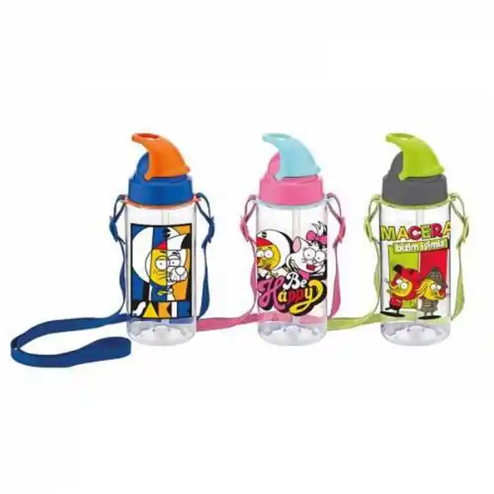 Gıpta Indıgo Tritan Desenli Pipetli Matara 500cc K7508