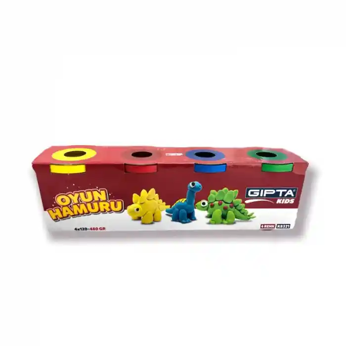 Gıpta Oyun Hamuru 4 Renk 4x120 Gr K8321