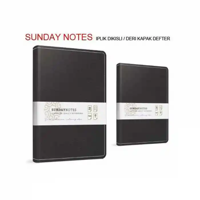 Gıpta Sunday 17x24 140 Yp. Çizgili İplik Dik. Deri Kapak Defter 6065