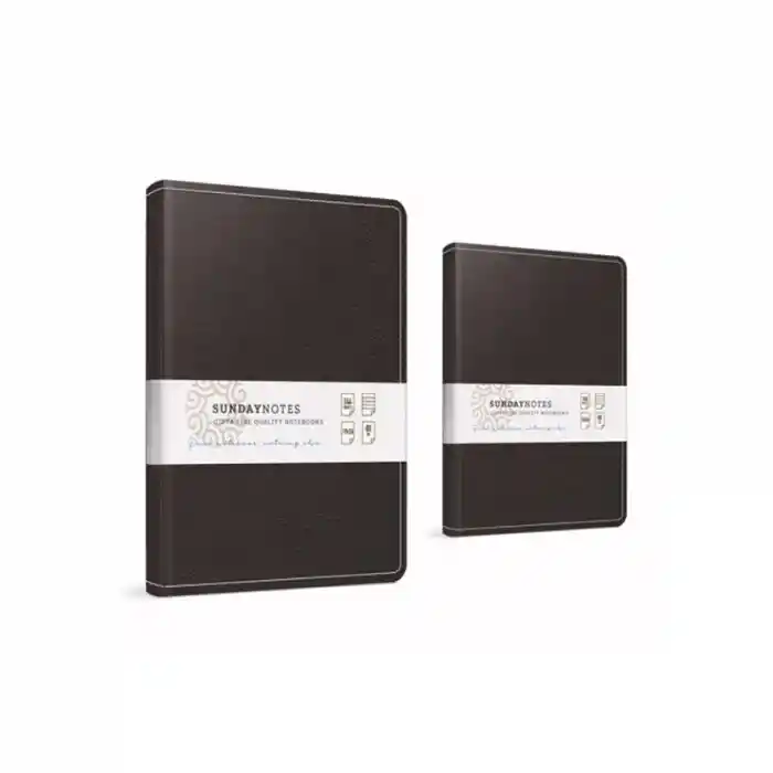 Gıpta Sunday 17x24 140 Yp. Kareli İplik Dik. Deri Kapak Defter 6066
