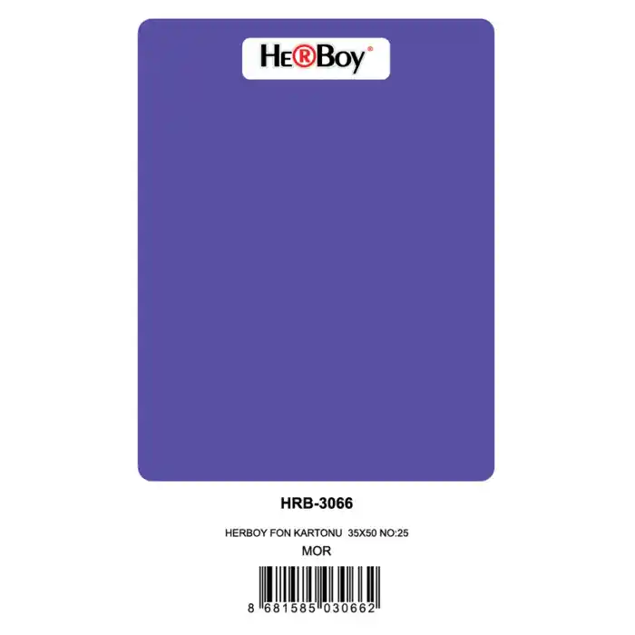 Herboy Fon Kartonu 35x50 No:25 Mor 100 Lü Hrb-3066