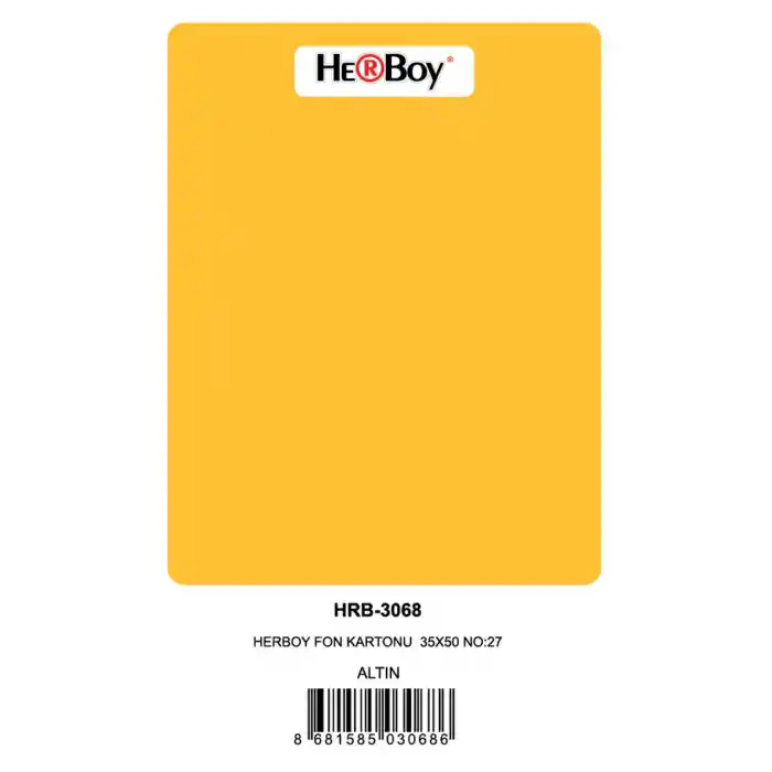 Herboy Fon Kartonu 35x50 No:27 Altın 100 Lü Hrb-3068