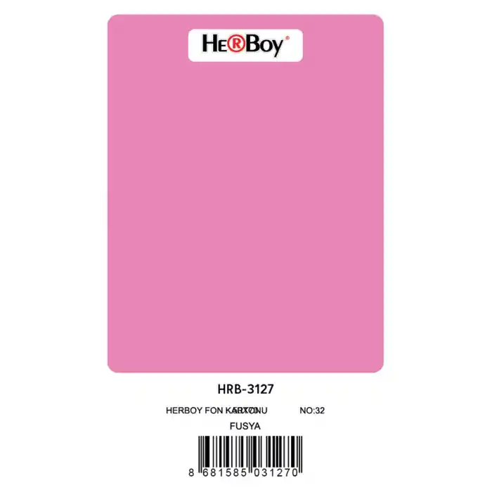 Herboy Fon Kartonu 50x70 Fuşya No:32 160 Gr 100 Lü Hrb-3127