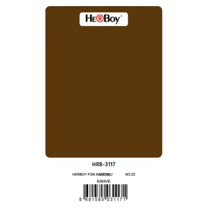 Herboy Fon Kartonu 50x70 Kahve No:22 160 Gr 100 Lü Hrb-3117