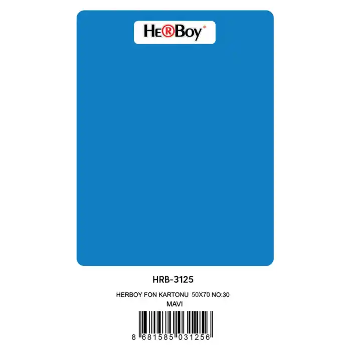 Herboy Fon Kartonu 50x70 Koyu Mavi No:30 160 Gr 100 Lü Hrb-3125