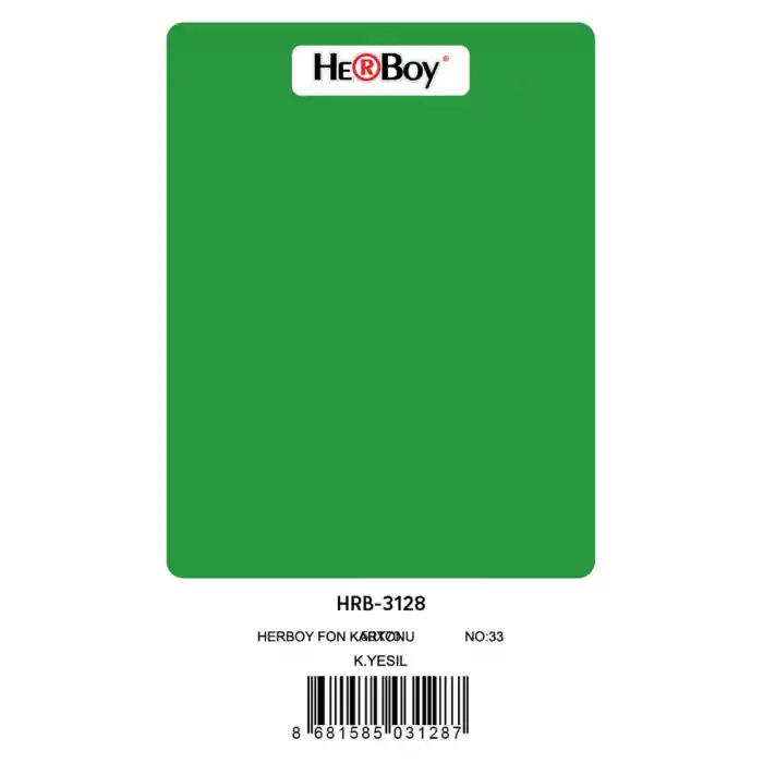 Herboy Fon Kartonu 50x70 Koyu Yeşil No:33 160 Gr 100 Lü Hrb-3128