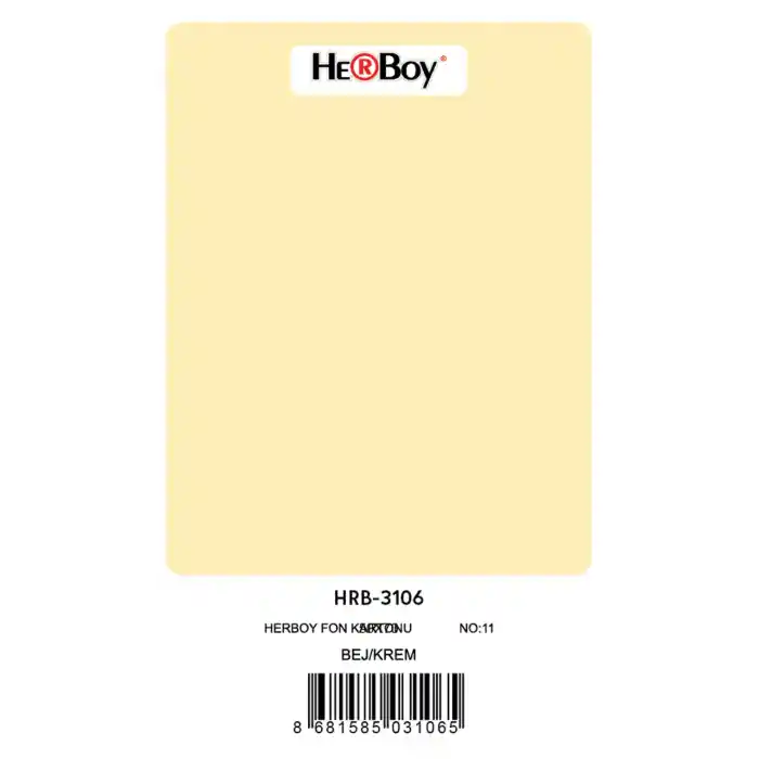 Herboy Fon Kartonu 50x70 Krem No:11 160 Gr 100 Lü Hrb-3106