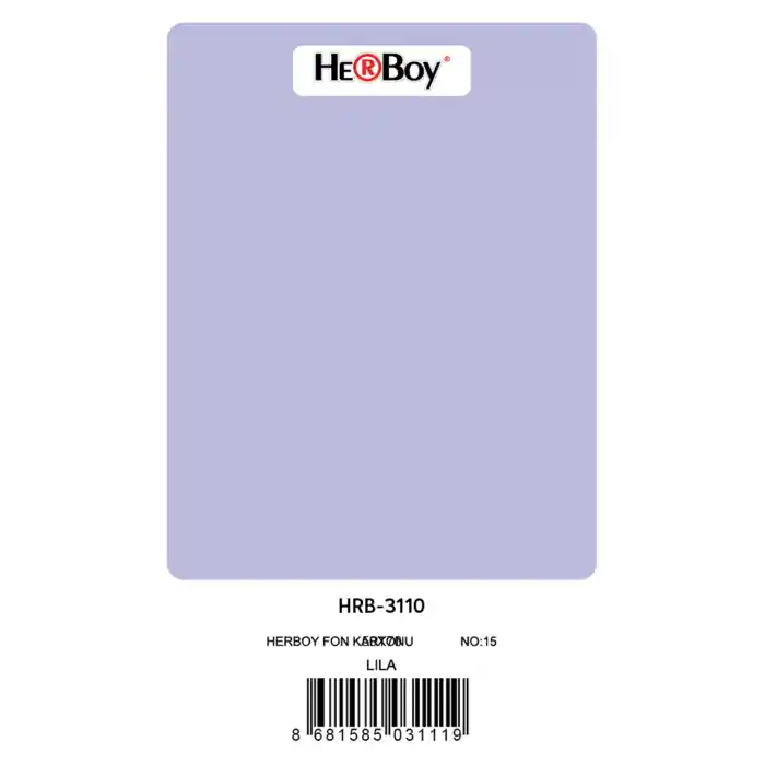 Herboy Fon Kartonu 50x70 Lila No:15 160 Gr 100 Lü Hrb-3110