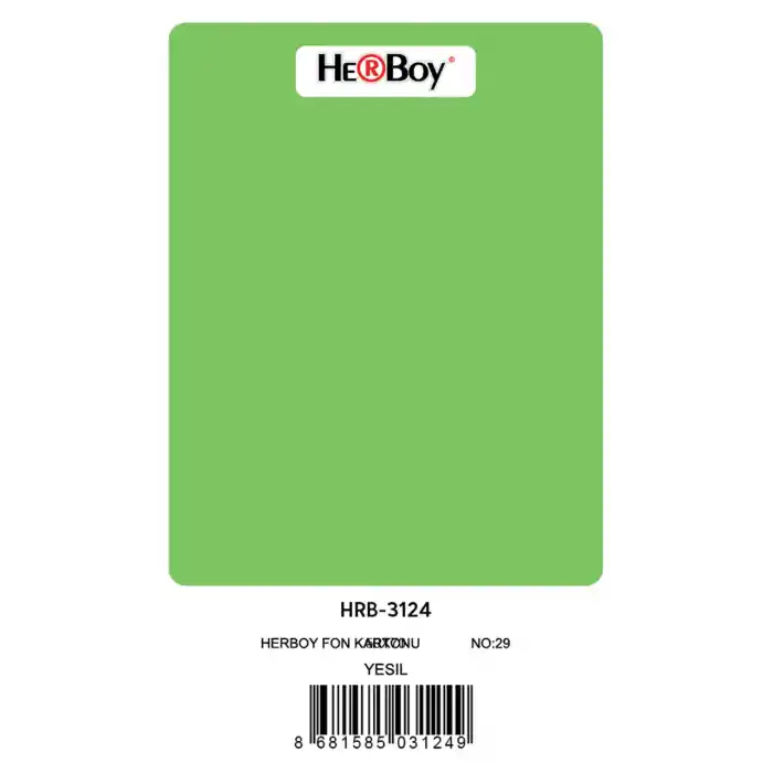 Herboy Fon Kartonu 50x70 Yeşil No:29 160 Gr 100 Lü Hrb-3124