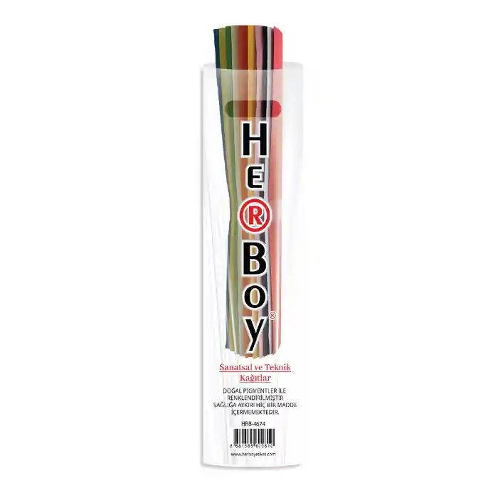 Herboy Rulo Fon Kartonu 10 Renk 120 Gr.50x70 Hrb39669