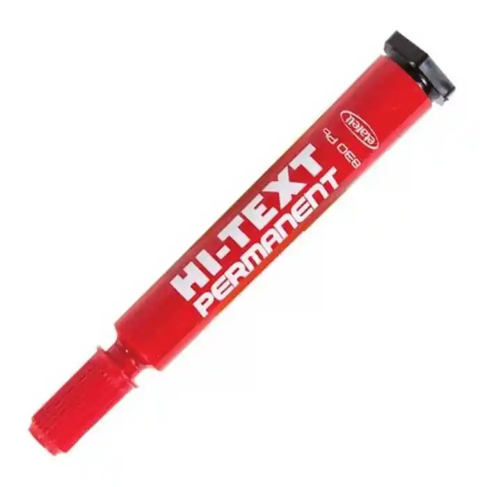 Hı-text 830 Pb Kırmızı Yuvarlak Uç Koli Kalemi
