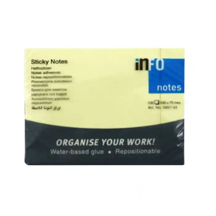 Info Notes 100x75 Sarı Postit 100 Yp 565701