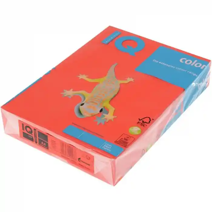 IQ A4 Yoğun Kırmızı Renkli Fotokopi Kağıdı 80 Gr Co44