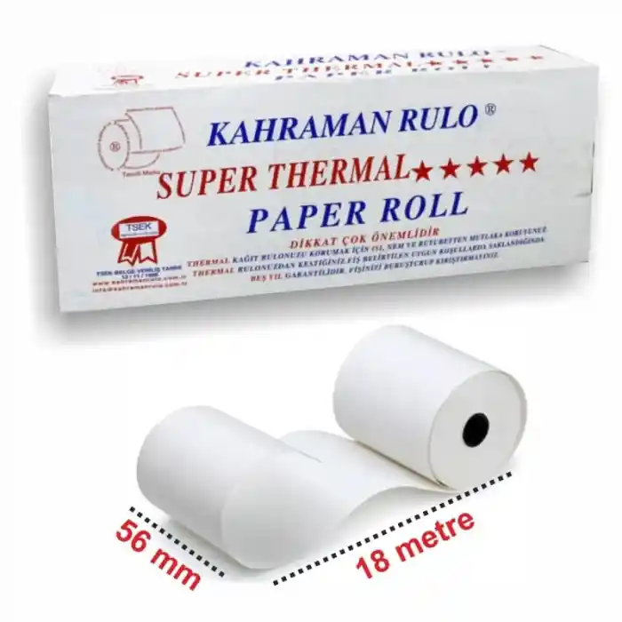 Kahraman 56x18 Termal Rulo 16 Lı