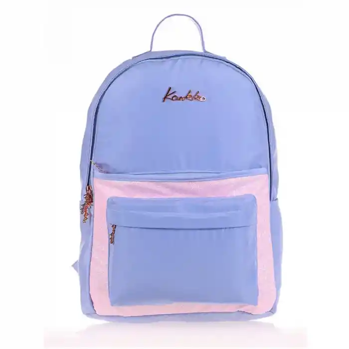 Kaukko K1538 Magıcal Sırt Çantası Simli Floral Mavi