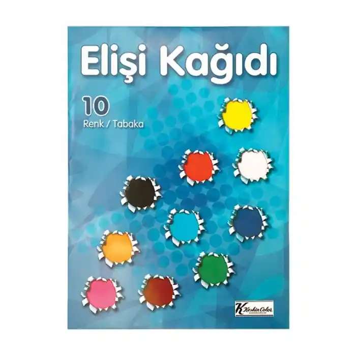 Keskin Elişi Kağıdı Karışık 10 Lu Poşet 180010-99