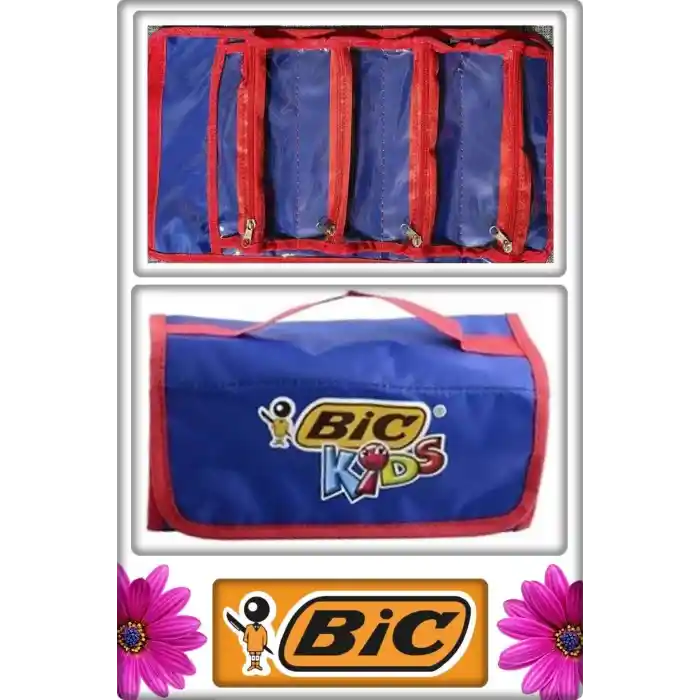 BİC Kids Kalem Çantası Kalem Kutusu 4 Gözlü