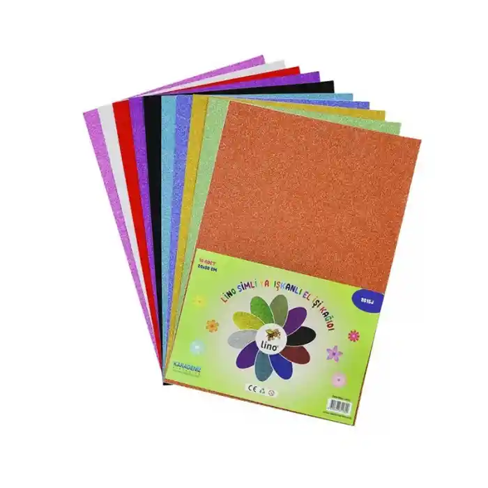 Lıno 3815j Simli Yapışkanlı Elişi Kağ.10 Lu 20x30