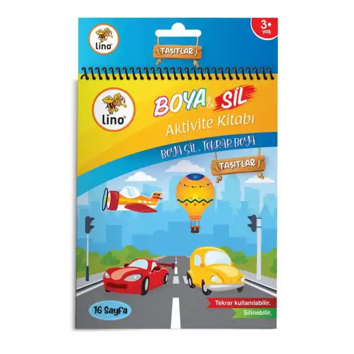 Lıno Bs-1001 Boya Sil Boyama Kitabı Araçlar