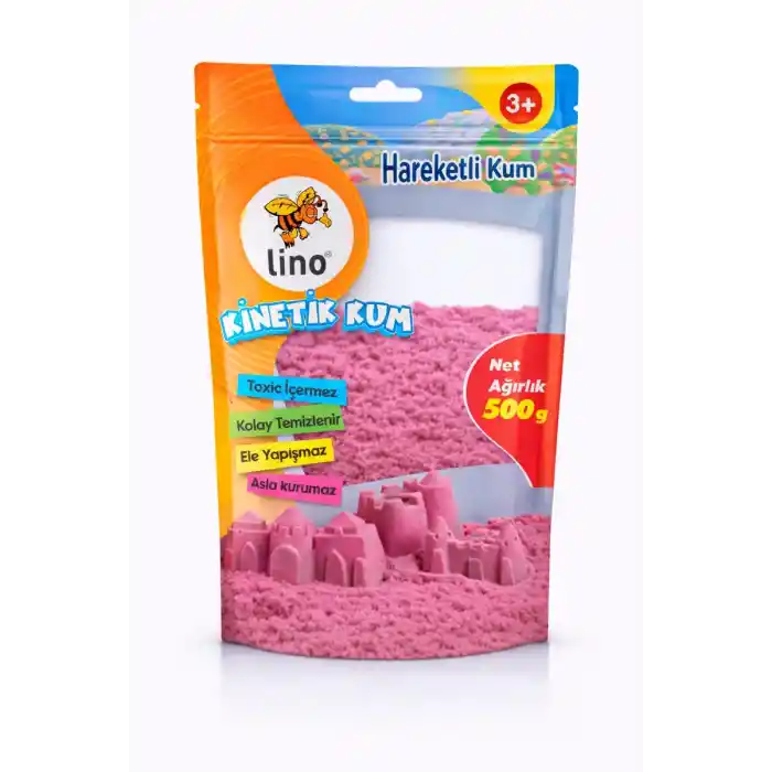 Lıno Kinetik Kum 500 Gr Pembe Doypack Ln-600p