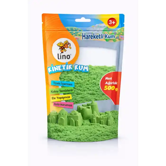 Lıno Kinetik Kum 500 Gr Yeşil Doypack Ln-600y