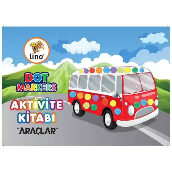Lıno Ln-701 Dot Markers Boyama Kitabı Araçlar
