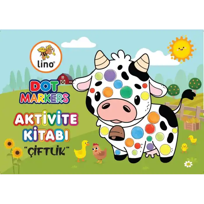 Lıno Ln-703 Dot Markers Boyama Kitabı Çiftlik