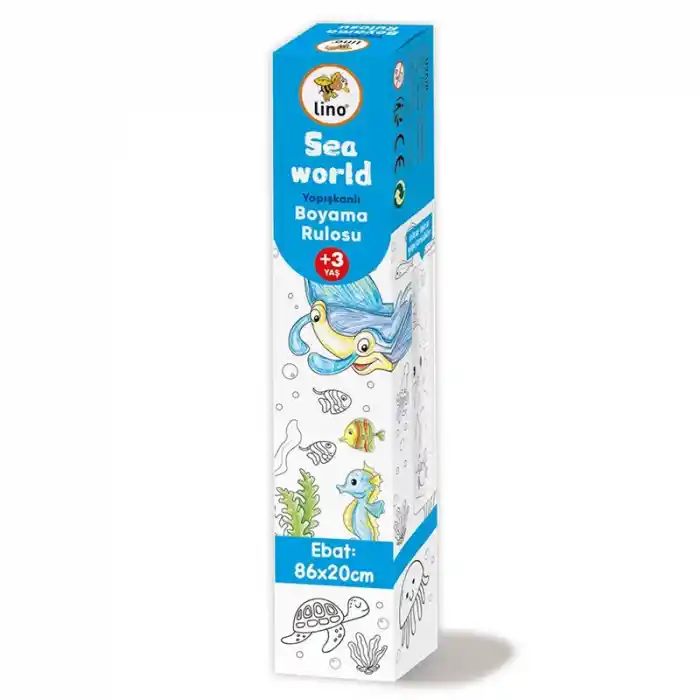 Lıno Ls-100 Yapışkanlı Boyama Rulosu Sea World 86x20 Cm