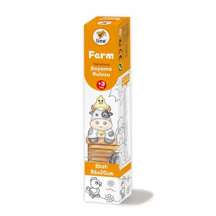 Lıno Ls-101 Yapışkanlı Boyama Rulosu Farm 86x20 Cm