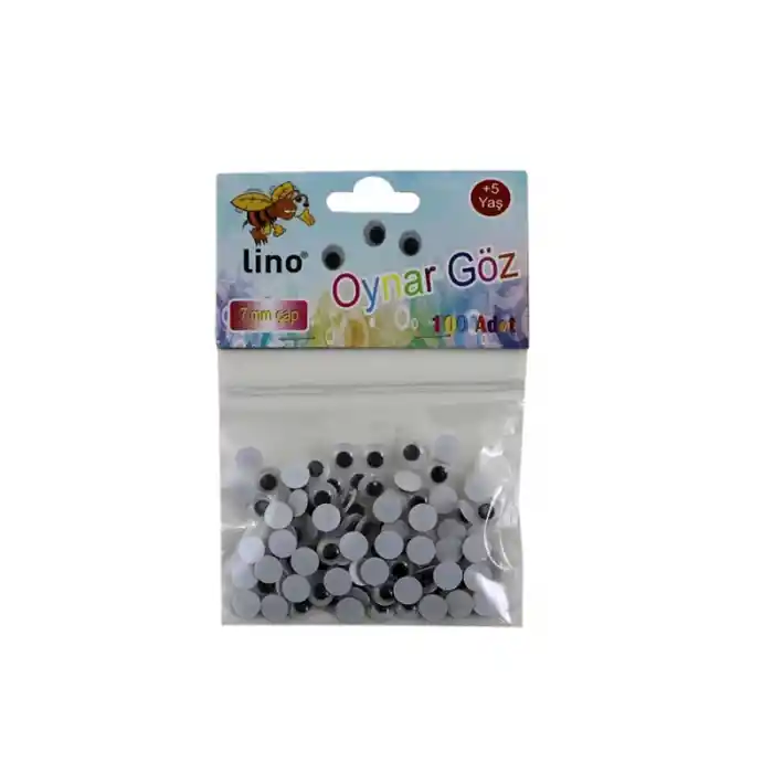 Lıno Oynar Göz Küçük Boy 7 Mm.100 Lü Rbz-007-a
