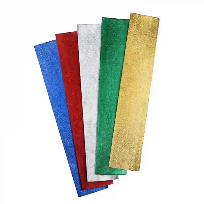 Lıno Pa-025a Lüx 5 Renk Metalik Krapon Kağıdı 5 Li 50x100 Cm