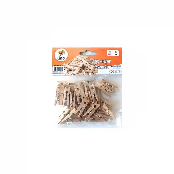 Lıno Rbz-037 Ahşap Mandal 25 Mm