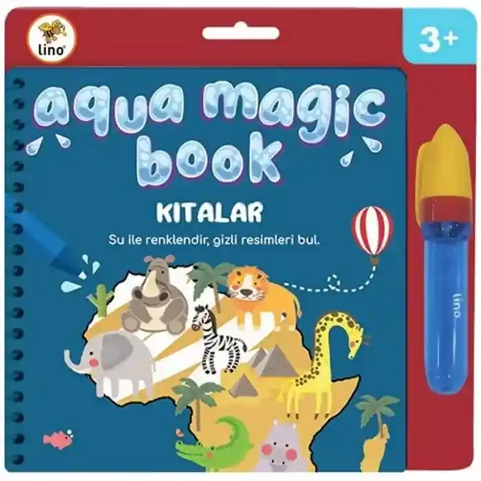 Lıno Tfl-1001 AQua Magıc Book Kıtalar Sihirli Boyama Kitabı