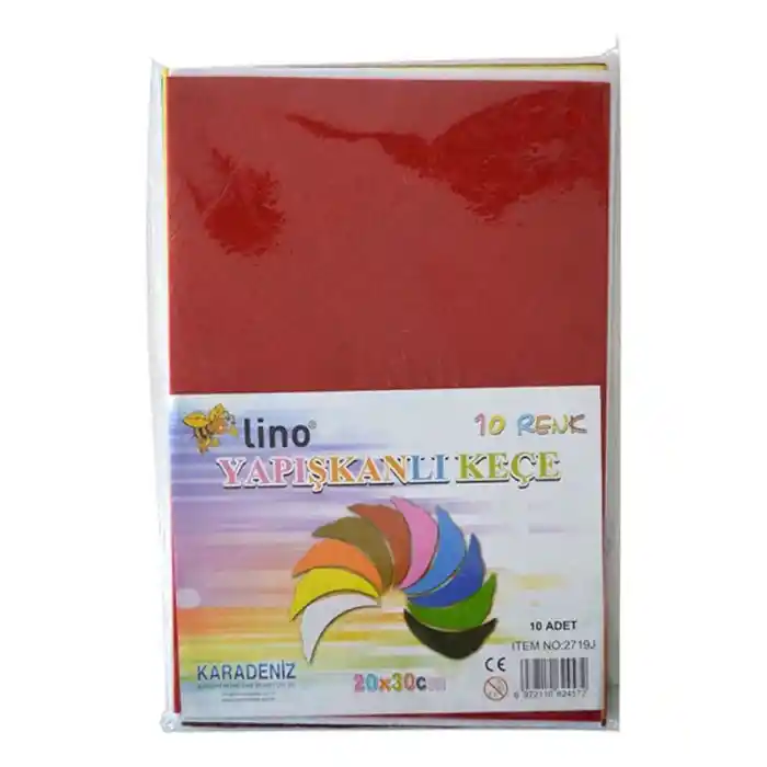 Lıno Yapışkanlı Keçe 20x30 10 Lu 2719j